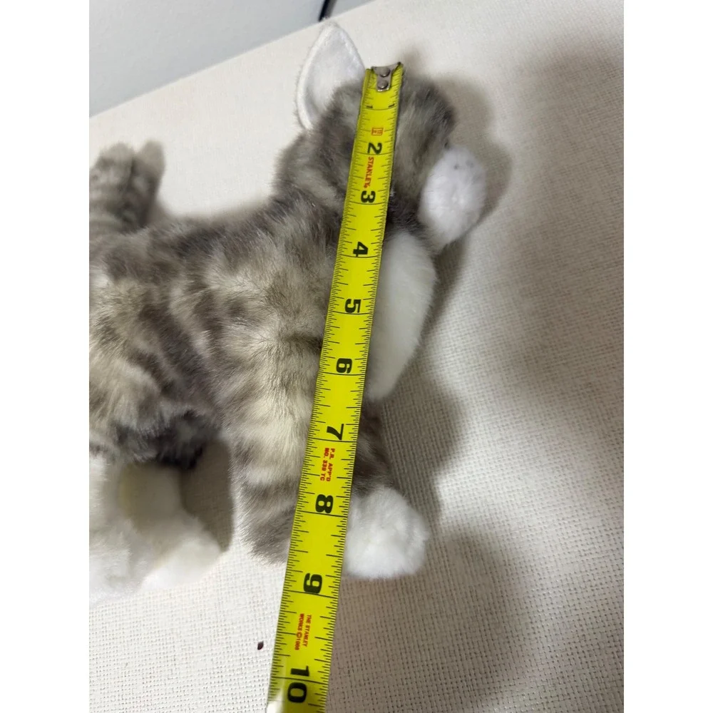 Douglas‎ Zipper Grey Tabby Cat Standing Plush Stuffed Animal Cuddle Toy